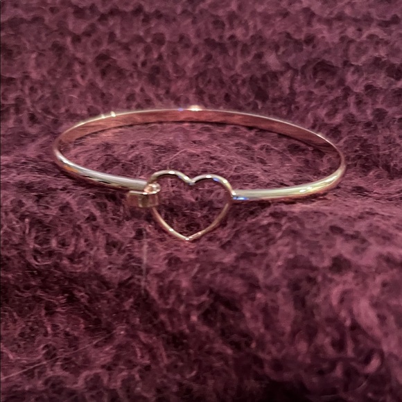 Precious Heart Bangle Bracelet in Gold 2 1/2” Wide - Picture 1 of 8
